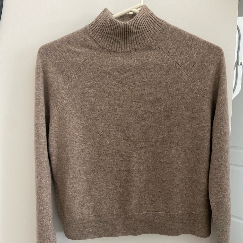 Abercrombie Cashmere Wedge Mockneck Sweater